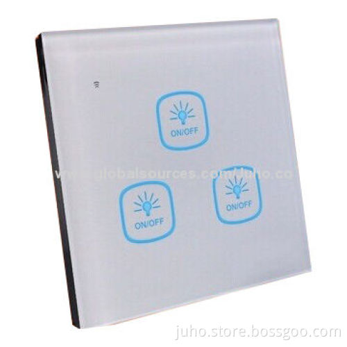 Glass touch switch gang, 2-way/3-way